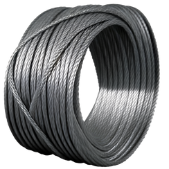 Lina stalowa ocynkowana 12mm splot 6x37 elastyczna i giętka do 7500kg - 1 metr