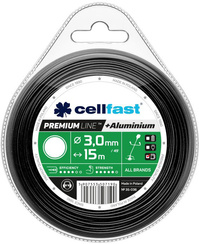 Żyłka tnąca do kosy okrągła PREMIUM LINE Cellfast 3,0 mm x 15 m 35-036