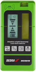 Detektor wiązki laserowej do laserów krzyżowych o zasięgu pracy 50 m Dedra MC0919