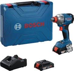 Klucz udarowy akumulatorowy bezszczotkowyy GDX 18V-285 Bosch Professional + 2,0Ah + walizka narzędziowa