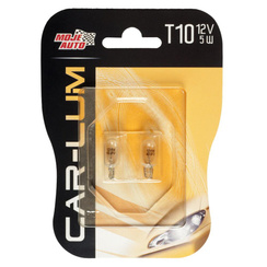 Moje auto virage/car Lum żarówki samochodowe pomocnicze T10 12V 5W 2szt