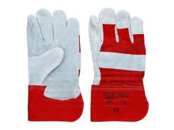 RĘKAWICE SKÓRZANE ROBOCZE OCHRONNE GOBI RED