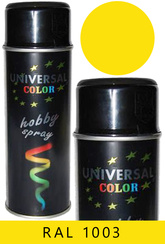 UniversalColor żółty sygnałowy połysk spray 400 ml farba uniwersal RAL 1003