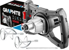 Mieszarka sieciowa do mieszania masy gipsowej, zapraw klejowych o mocy 1250 W Graphite 58G783