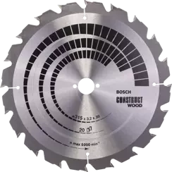 Tarcza pilarska do drewna CONSTRUCT WOOD Bosch 315x20 mm 20 zębów