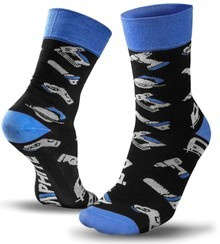 Skarpety męskie bawełniane kolorowe Graphite rozmiar 43-46