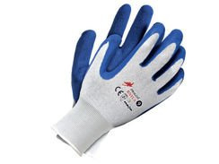 RĘKAWICE GUMOWANE LATEKSOWO NYLONOWE RNYLA BLUE BIRD