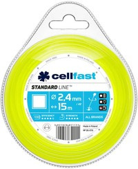 Żyłka tnąca do kosy kwadrat STANDARD LINE Cellfast 2,4 mm x 15 m 35-013