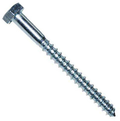 Wkręt do drewna z łbem sześciokątnym ocynkowany 6x60 mm 1 kg