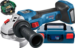 Szlifierka kątowa akumulatorowa bezszczotkowa 18V GWS 18V-15 SC Bosch Professional 125 mm + walizka L-BOXX 136