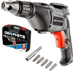 Wkrętarka sieciowa dwufunkcyjna o mocy 520W Graphite 58G791 + walizka