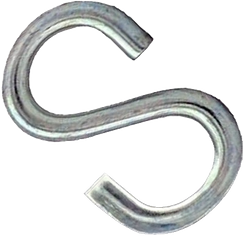 Hak typu S' ocynkowany 5 mm - wytrzymałość do 80 kg