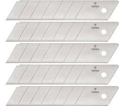 Ostrza łamane wymienne do noży o szerokości ostrza 25 mm 5 sztuk Topex 17B550
