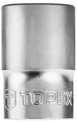 Nasadka sześciokątna krótka ze stali CrV o rozmiarze 1/2" 17 mm Topex 38D717