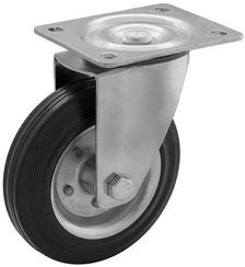 Koło obrotowe stalowo-gumowe o średnicy 200 mm CKPW-SG 200W
