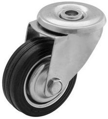 KOŁO OBROTOWE MOCOWANE NA OTWÓR STALOWO-GUMOWE 80 mm CKJS-SG 80W