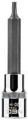 Końcówka Torx na nasadce ze stali CrV S2 o rozmiarze 1/2" T20 x 100 mm Neo 08-760