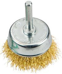 Szczotka druciana doczołowa z trzpieniem do wiertarek o średnicy 50 mm Verto 62H330
