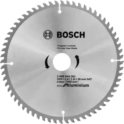 Tarcza pilarska do metalu i aluminium ECO FOR ALUMINUM Bosch 210x30 mm 64 zęby