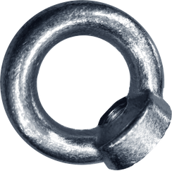 Nakrętka m8 z uchem oczkowym ocynkowana - klasa 5.8 din 582 - nośność do 140kg