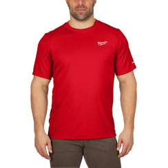 Koszulka robocza WORKSKIN z krótkim rękawem czerwona XL Milwaukee 4932493071