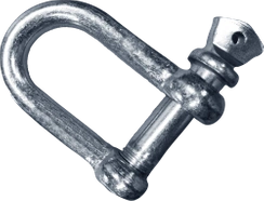 Szakla 16mm klamra metalowa ocynkowana kształt U podłużny - udźwig do 800kg