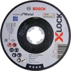 Tarcza tnąca do metalu EXPERT FOR METAL Bosch X-LOCK 125x22,23 mm AS 46 S BF