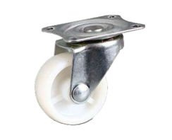 Koło meblowe skrętne o średnicy 25 mm polipropylenowe białe Rader CKPA-PPB 25S