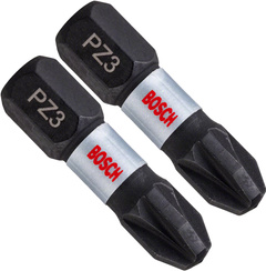 Końcówka wkrętakowa udarowa PZ3 x 25 mm IMPACT CONTROL Bosch 2 sztuki