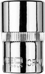 Nasadka sześciokątna krótka ze stali CrV o rozmiarze 1/2" 17 mm Neo 08-417
