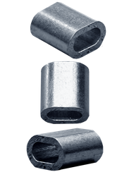 Aluminiowa tuleja zaciskowa uchwyt zacisk montażowy do lin i zawiesi - 6 mm