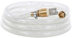 Wąż ssący zbrojony z mosiężnym zaworem zwrotnym do hydroforów i pomp ogrodowych o średnicy 1" i długości 4 m Krysiak