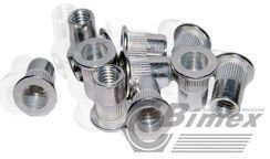 M6 nitonakrętka aluminiowa walcowa 1.0-3.0