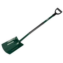 Szpadel prosty, metalowy trzonek, plastikowy uchwyt 15G011-1 VERTO