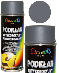EuroColor podkład antykorozyjny szary spray 400 ml farba akrylowa RAL 7040