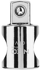 Redukcja ze stali CrV 1/2" M x 3/8" F o długości 27 mm Neo 08-550
