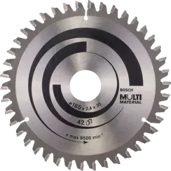 Tarcza pilarska do drewna i metalu MULTI MATERIAL Bosch 165x30 mm 42 zęby
