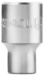 Nasadka sześciokątna krótka ze stali CrV o rozmiarze 1/2" 10 mm Topex 38D710