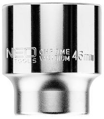 Nasadka sześciokątna krótka ze stali CrV o rozmiarze 3/4" 46 mm Neo 08-314