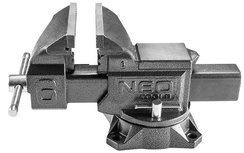 Imadło ślusarskie obrotowe żeliwne o długości szczęk 150 mm Neo 35-015
