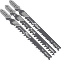Brzeszczot do wyrzynarki do drewna PRECISION FOR WOOD Bosch T 144 DP 3 sztuki