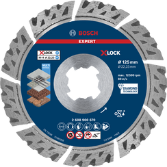 Tarcza diamentowa D 125 EXPERT Multi Material X-LOCK Bosch 2608900670