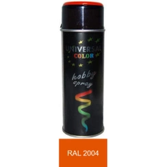 UniversalColor pomarańczowy połysk spray 400 ml farba uniwersalna RAL 2004