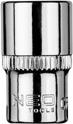 Nasadka sześciokątna krótka ze stali CrV o rozmiarze 1/4" 10 mm Neo 08-450