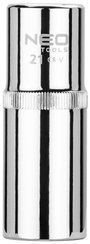 Nasadka dwunastokątna długa ze stali CrV o rozmiarze 1/2" 21 mm Neo 08-080