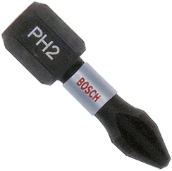 Końcówki wkrętakowe udarowe PH2 x 25 mm Bosch 25 sztuk