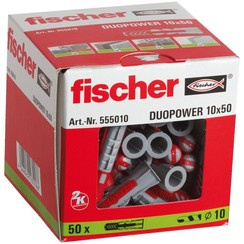 Kołek koszulka DuoPower 10x50 0p 50 szt Fischer
