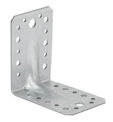 Łącznik budowlany kątowy ciesielski z przetłoczeniem KP1 E o wymiarach 90 x 90 x 65 mm 50 sztuk