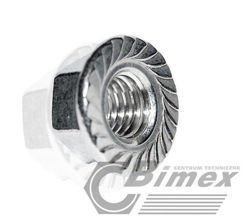 M6 NAKRĘTKA Z KOŁNIERZEM NIERDZEWNA A2 | OPAKOWANIE 10 SZTUK