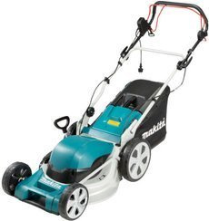 Kosiarka elektryczna sieciowa do trawy o mocy 1800 W i szerokości cięcia 46 cm Makita ELM4621